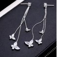 thumbnail image 4 of nipocaio Papillon Pompon Boucles d'Oreilles Filles Bijoux Boucles d'Oreilles, 4 of 5