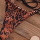 thumbnail image 5 of Conjuntos de bikini para mujer Traje de baño de dos piezas Cintura alta Cuello en V Torcido en la parte delantera Tirantes finos ajustables Traje de baño, 5 of 5