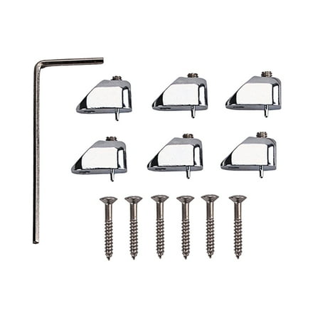 

6Pcs String Locking Nut Zinc Headless Electric String Locking Nut Set Brass Instruments