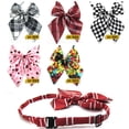 thumbnail image 4 of Korean Style Multi-style Striped Plaid Student Uniform Collar Flower Women's Hotel Bank Professional Polyester Collar, 4 of 6