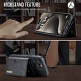 thumbnail image 2 of ELEHOLD Case for iPhone 15 Pro Max, Magnetic 2 in 1 Detachable Leather Wallet Case with Card Holder & Stand,Black, 2 of 6