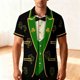 thumbnail image 1 of Ceisia St. Patrick's Day Men's Unisex Hawaiian Shirt | Summer Beach Casual Short Sleeve Button Down Gift Printed Top, 1 of 9