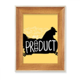 thumbnail image 1 of Black Chicken Animal Outline Natural Desktop Wooden Photo Frame Display Picture Art Painting Multiple Sets, 1 of 3