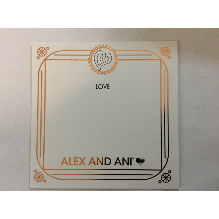 Alex and Ani Women s Handwritten Heart Bracelet Set of 2 Shiny Rose Gold One Size Walmart