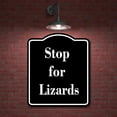 thumbnail image 2 of Stop for Lizards BLACK Aluminum Composite Sign 8.5''x10'', 2 of 9