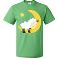 thumbnail image 3 of Inktastic Cute Sheep Sleeping On The Moon, White Sheep, Star T-Shirt, 3 of 5