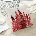 thumbnail image 5 of Christmas Pillow Covers 18 X 18 Inch Set of 2, Red Christmas Trees Decoration Throw Pillow Covers Holiday Farmhouse Winter Pillowcase for Couch Home Sofa Indoor Outdoor Decor, 5 of 6