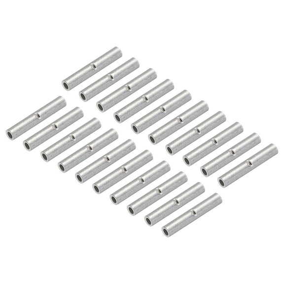 100Pcs Non Insulated Butt Connectors 2622AWG Wire Connector BN0.5 for Electrical Wire Crimp Ferrule