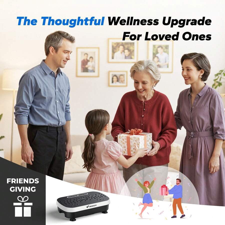 Vibration Plate Exercise Machine For Weight Loss, Dual Massage, 99 Adjustable Speeds, Full Whole Body Workout Vibration Platform, Waver Vibration Plate For Home Fitness