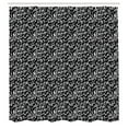 thumbnail image 2 of Ambesonne Alphabet Shower Curtain, Cursive Custom Lettering, 69"Wx70"L, Charcoal Grey and White, 2 of 4