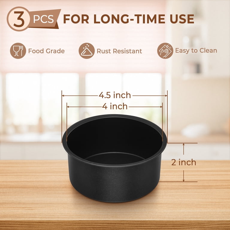 Walchoice 4-Inch Round Cake Pan Set of 3 photo 3