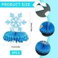 thumbnail image 3 of Table Centerpieces-9Pcs White Blue Snowflake Honeycomb Winter Centerpieces,Christmas/Holiday/Winter Birthday Decor Safeglitz, 3 of 5