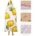 thumbnail image 4 of Wearable Blanket Hoodie Oversized Soft Warm Hooded Blanket Yellow Lemon Blanket Throw Wrap Poncho for Women, 4 of 6