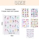 thumbnail image 2 of 18 hojas de calcomanías para uñas, pegatinas autoadhesivas para decoración de uñas de mujer, varios estilos, 6,4*5,3 cm, 2 of 5