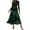 Big Floral Dark Green, variant on Womens Floral Maxi Dress Spring Summer Casual Crewneck Long Sleeve Ruffle Flowy Cocktail Wedding Guest Dresses