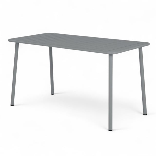 Mesa de Exterior Árixa Gris – Mesa para Jardín o Terraza, Diseño Moderno, Resistente a la Intemperie y Elegante