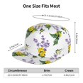 thumbnail image 4 of Kdxio Lavender Flowers Print Snapback Hat for Men Women,Adjustable Baseball Cap, 4 of 7