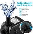 thumbnail image 2 of Bomba de fuente CWKJ 400GPH sumergible 25W para estanque de acuario, 2 of 7