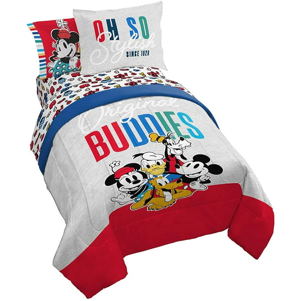 Mickey Minnie Mouse Donald Duck, Mickey And Minnie Mouse Twin Bedding