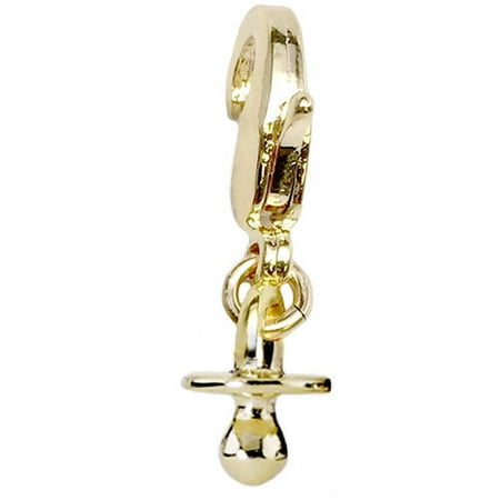 Pacifier Charm Jewelry - Julieta Jewelry 14kt Gold over Sterling Silver Pacifier Clip-On Charm