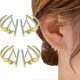 thumbnail image 1 of Shiny Crystal Earrings,claw Earring Cuff For Women,ear Wrap Cuff Piercing Studs Earrings, Silver Cz Cuff Stud Earrings For Women Girls, 1 of 5