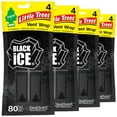 thumbnail image 1 of Ambientador para coche LITTLE TREES Black Ice en forma de tapa para ventilación, 16 unidades, 1 of 6