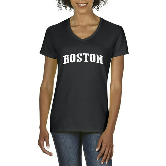 Artix - Women's T-Shirt V-Neck Short Sleeve - Boston
