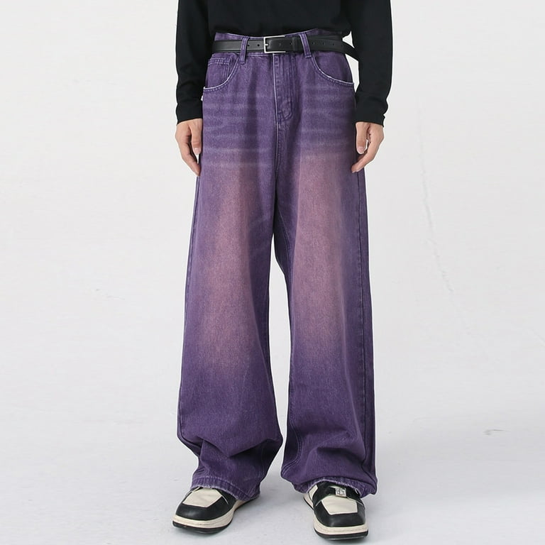 GHSOHS Jeans for Women Purple Denim Pants Cropped Pants for GHSOHS Jeans for Women Purple Denim Pants Cropped Pants for