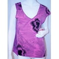 thumbnail image 1 of ROXY Hatchback PURPLE Oversize Top FLORAL Asymmetric SHIRT S, 1 of 2