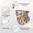 thumbnail image 3 of Neck Gaiter Face Cover Scarf, Pink Green Owl Soft Face Sun Mask Cover Scarf Headband Cooling Sweat Absorbing Bandanas Hiking Cycling Running, 3 of 7