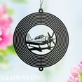 thumbnail image 3 of GLOWNEON Airplane Wind Spinner, Metal Yard Wind Spinner Outdoor Decor, Gift for Pilot, 3 of 5