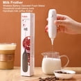 thumbnail image 3 of Handheld Mini Milk Frother Wand, Battery Operated Stainless Steel Drink Mixer, Ideal Gift for Coffee Frother Handheld Foam Maker For Lattes, Cappuccino, Frappe, Matcha, Hot Chocolate, 3 of 8