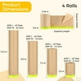 thumbnail image 5 of 4 Rolls Masking Paper, 6in 12in 18in 24in x 43ft Automotive Spray Paint Masking Paper, Waterproof Tape and Drape Painter Paper for Automotive Wall Furniture Painting Protection, 5 of 6