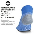 thumbnail image 5 of Feetures Plantar Fasciitis Relief Sock Light Cushion No Show Tab - Targeted Compression Sock for Women & Men - M, True Blue (1 Pair), 5 of 6
