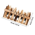 thumbnail image 4 of OULII flower railing Flowerpot Light Brown Wood Drainage Terrace Gardening 1 Set, 4 of 6