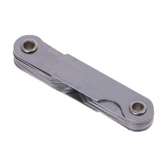 Stainless Steel Radius Gauge Fillet Gauge Measuring Tool 1/1.25/1.5/1.75/2/2.25/2.5/2.75/3/3.5/4/4.5/5/5.5/6/6.5 32pcs