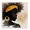 Sunburst Headwrap Portrait Woman, variant on Stupell Industries Contemporary Golden Sunburst Profile with Headwrap Black Framed Giclee Art, 12 x 12, by CAD Designs