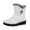 White, variant on Water Mid Calf Winter Boots for Women with Warm Easy Side Zipper - Tread Cold Weather Outdoor Footwear