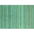 thumbnail image 1 of Ahgly Company Machine Washable Indoor Rectangle Oriental Turquoise Blue Modern Area Rugs, 4' x 6', 1 of 4