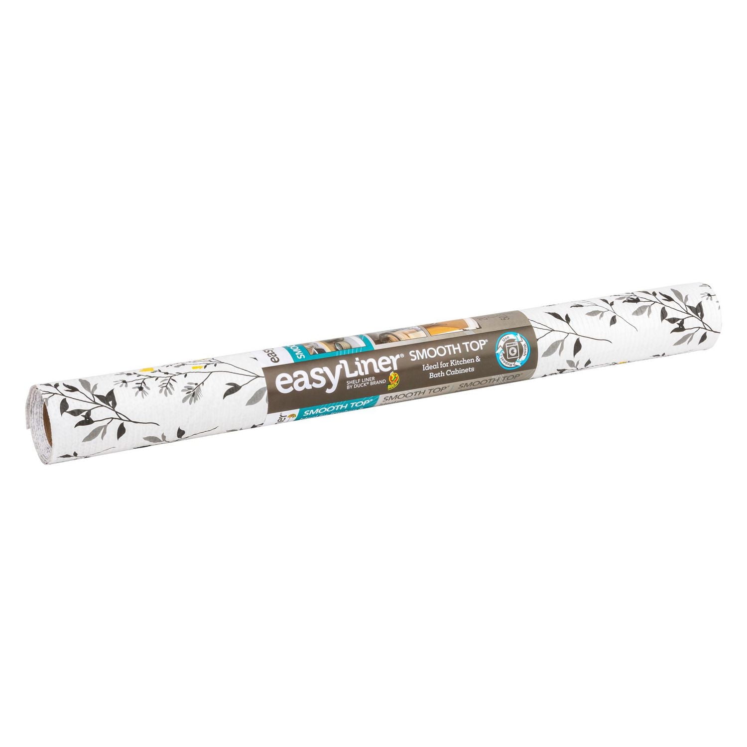 Smooth Top EasyLiner Brand Shelf Liner, Dark Gray Branch, 20 in. x 6 ft.