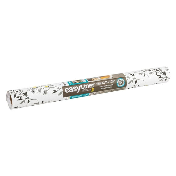 Smooth Top EasyLiner Brand Shelf Liner, Dark Gray Branch, 20 in. x 6 ft.