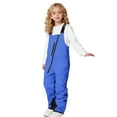 thumbnail image 4 of Dmsael Snow Pants for Boys Unisex Kids Squall Waterproof Adjustable Insulated Iron Knee Snow Bib Overalls Blue,6-7 Years, 4 of 6