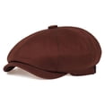 thumbnail image 1 of Qarigey Sombreros Vintage Britpop Cap Corea Cómodo Transpirable Amigable con la piel Sombrero Primavera Ocio Casual Fiestas de cumpleaños Boda Sombreros Marron oscuro Qarigey  AP014381-03, 1 of 6