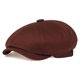 thumbnail image 1 of Qarigey Sombreros Vintage Britpop Cap Corea Cómodo Transpirable Amigable con la piel Sombrero Primavera Ocio Casual Fiestas de cumpleaños Boda Sombreros Marron oscuro Qarigey  AP014381-03, 1 of 6