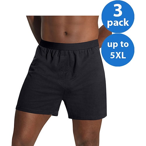 Hanes Big Men's 3 Pack Knit Boxer by Hanes