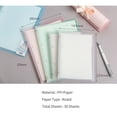 thumbnail image 2 of Graflsoa Modern Detachable B5 Notebook with Transparent Flexible Cover, Ruled Pages, 30 Sheets, Pink, Lightweight Design, 2 of 6