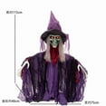 thumbnail image 3 of YIKA Halloween Vampires Hanging Ornament with Red-Glowing Glasses & Waving Half-Bodied Witch Figurine with Moving Hands, Sound Effects - Hanging Ornaments for Indoor & Outdoor Halloween Decoration, 3 of 3