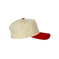 thumbnail image 4 of Top Headwear Throwback Heritage Snapback Hat - Two Tone Legacy Collection Baseball Cap, Red, 4 of 4