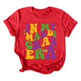 thumbnail image 5 of PMUYBHF Mode Décontractée Mardi Chemises Imprimées Col Rond Manches Courtes Tee Tops Tunique Blouse 1705 L, 5 of 5