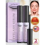 Lash Serum (2 Pack, 3.5 ml each), Eyelash Growth Booster for Longer, Thicker Lashes by Nysa-9